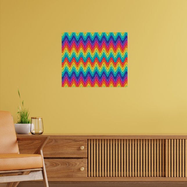Póster Diseño abstracto en colores de arcoíris (Salón 2)