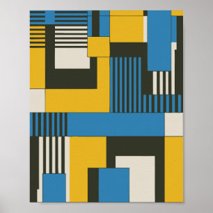 Póster Diseño abstracto geométrico