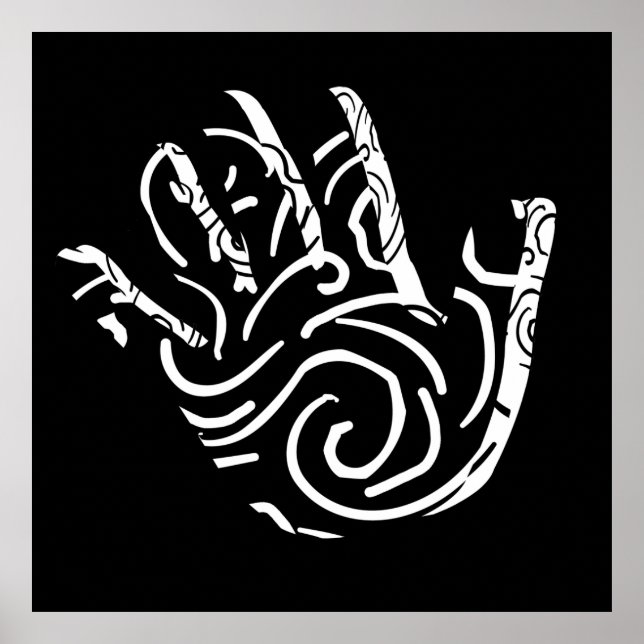 Póster diseño abstracto moderno (Frente)