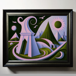 Póster Diseño abstracto moderno Cubismo Surrealismo 4:5