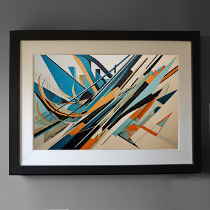 Póster Diseño abstracto moderno Futurismo 3:2