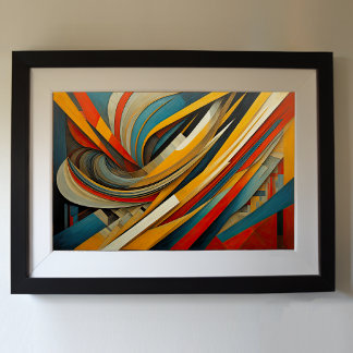 Póster Diseño abstracto moderno Futurismo 3:2