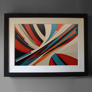 Póster Diseño abstracto moderno Futurismo 3:2