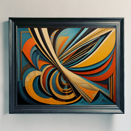 Póster Diseño abstracto moderno Futurismo 4:5