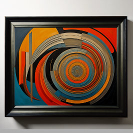 Póster Diseño abstracto moderno Futurismo 4:5