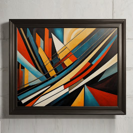 Póster Diseño abstracto moderno Futurismo 4:5