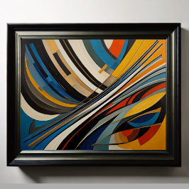 Póster Diseño abstracto moderno Futurismo 4:5