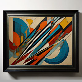 Póster Diseño abstracto moderno Futurismo 4:5