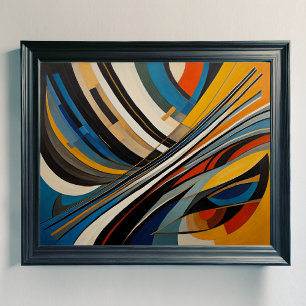 Póster Diseño abstracto moderno Futurismo 4:5