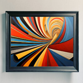 Póster Diseño abstracto moderno Futurismo 4:5