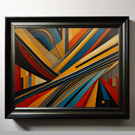 Póster Diseño abstracto moderno Futurismo 4:5