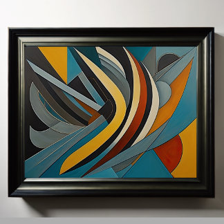 Póster Diseño abstracto moderno Futurismo 4:5