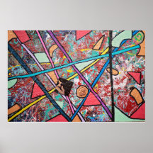 Diseño abstracto que se imprime