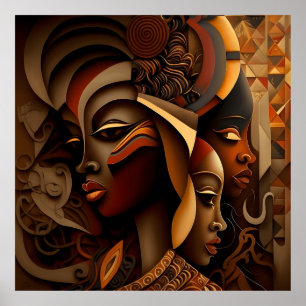 Póster Diseño abstracto y colorido