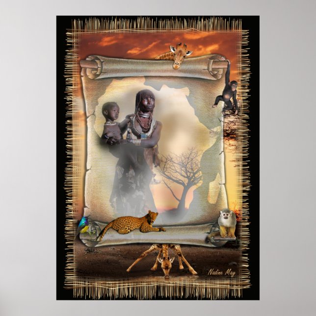 Póster Diseño africano (Frente)