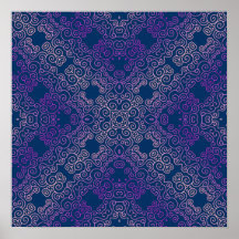 diseño arabesco de color púrpura