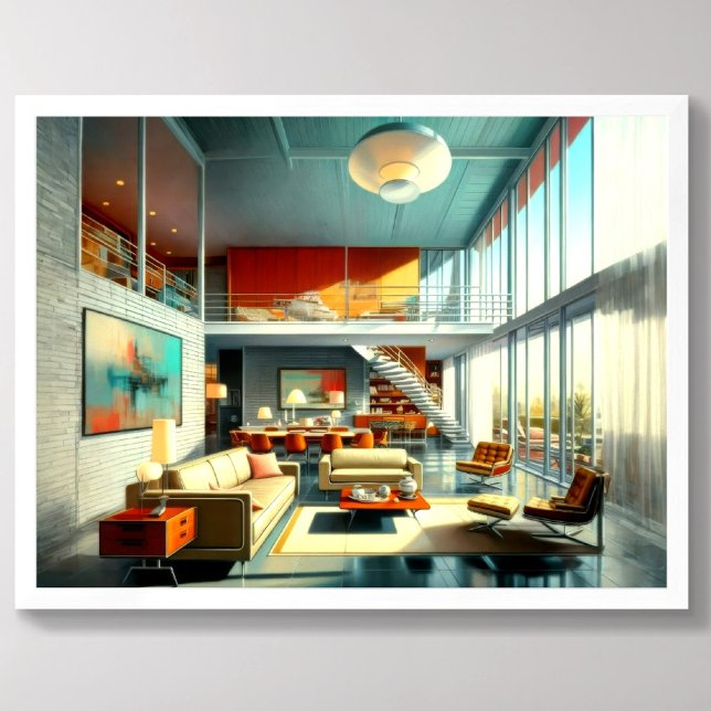 Póster Diseño arquitectónico moderno de mediados del sigl (Subido por el creador)