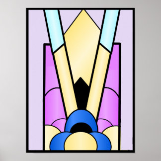 Póster Diseño Art Deco