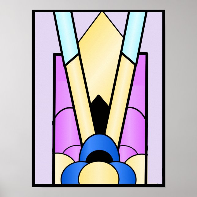 Póster Diseño Art Deco (Frente)