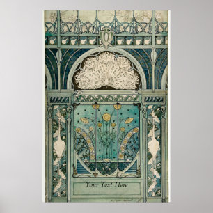 Póster Diseño Art Nouveau de Émile Hutré c1896