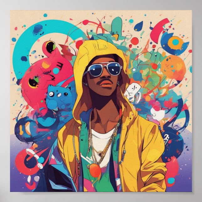 Póster Diseño artístico Diseño contemporáneo Diseño insta (Frente)