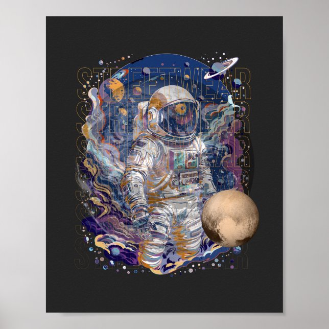 Póster Diseño astronauta (Frente)