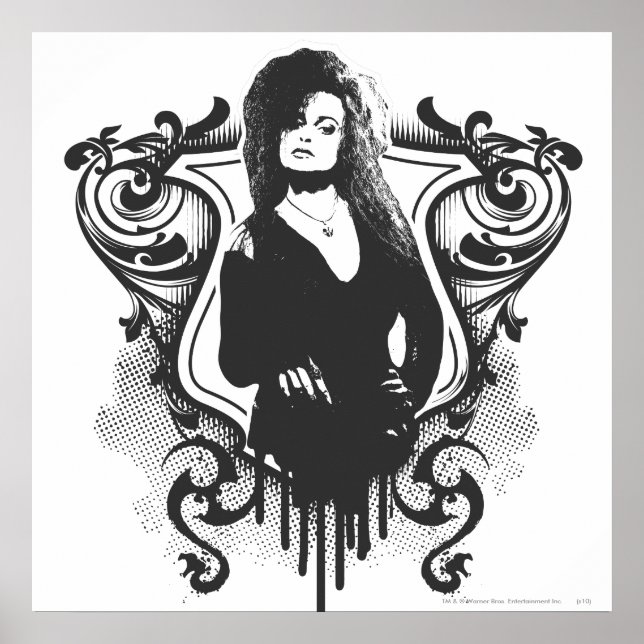 Póster Diseño Bellatrix Lestrange Dark Arts (Frente)