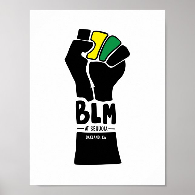 Póster Diseño BLM - 2º lugar por Emma Givler (Frente)