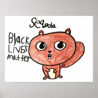 Póster Diseño BLM - Camila Akwabi-Ameyaw