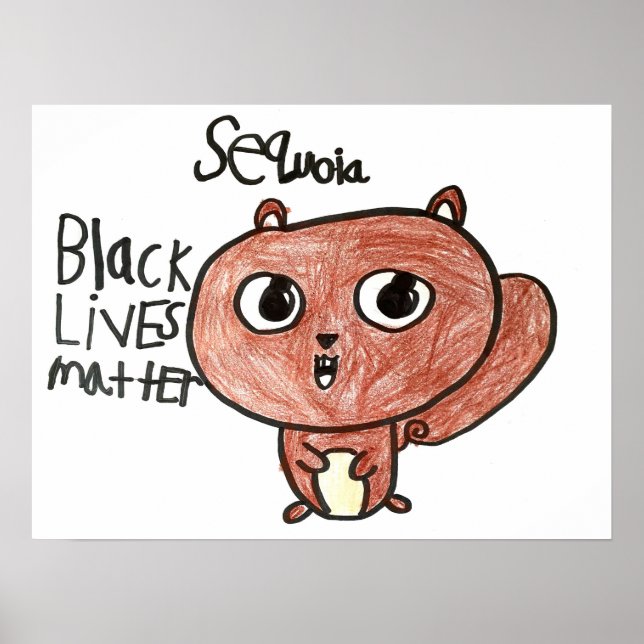 Póster Diseño BLM - Camila Akwabi-Ameyaw (Frente)