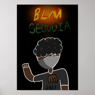 Póster Diseño BLM - Caycee Jackson