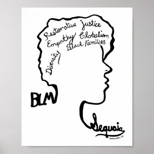 Póster Diseño BLM - Tercer lugar - Billie Mercado