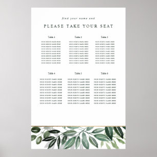 Póster Diseño botánico clásico