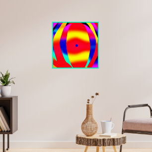 Póster Diseño brillante, colorido y audaz