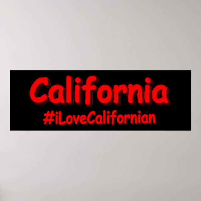 Póster Diseño "California". Comprar ahora (Frente)