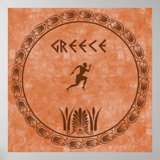 Póster Diseño circundante griego