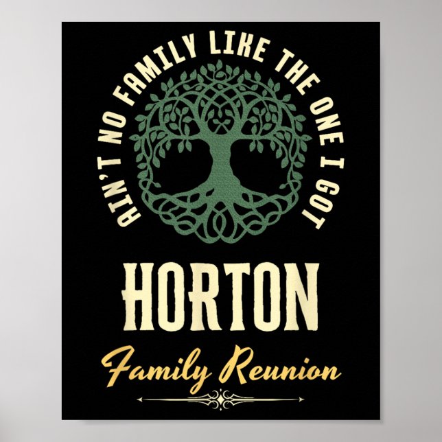 Póster Diseño coincidente de Family Reunion 2025 - Horton (Frente)