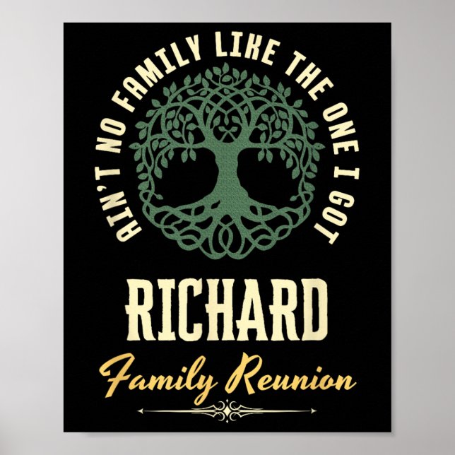 Póster Diseño coincidente de Family Reunion 2025 - Richar (Frente)