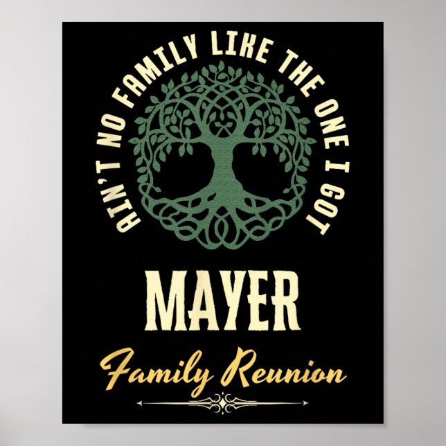 Póster Diseño coincidente de Reunión Familiar 2025 - Maye (Frente)