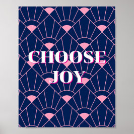 Póster Diseño colorido, cartel de Elige Alegría