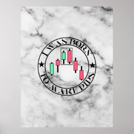 Póster Diseño Comercial | Patrón bajista Mármol | Pips