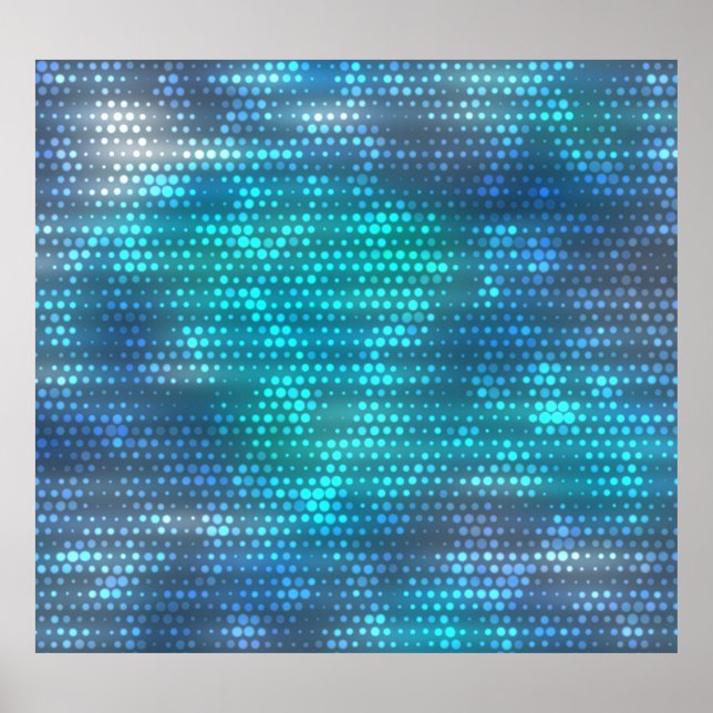 Póster Diseño creativo de fondo azul abstracto. (Frente)