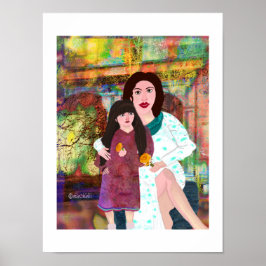 Póster Diseño creativo de Madre e Hija LeeMarie's