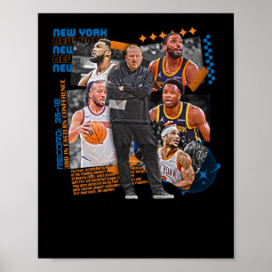 Póster Diseño cuatripartito del equipo de baloncesto de N