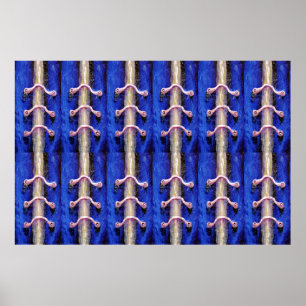 Póster Diseño de abstracto azul real mínimo industrial