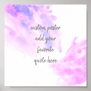 Póster diseño de acuarela abstracto moderno añade una cit