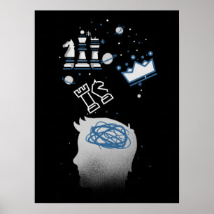 Póster Diseño de ajedrez