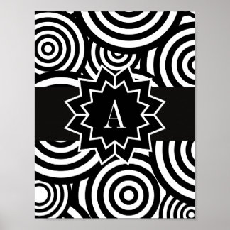 Póster Diseño de alto contraste Estimulación visual de be