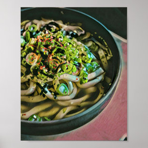 Póster Diseño de amante de los fideos