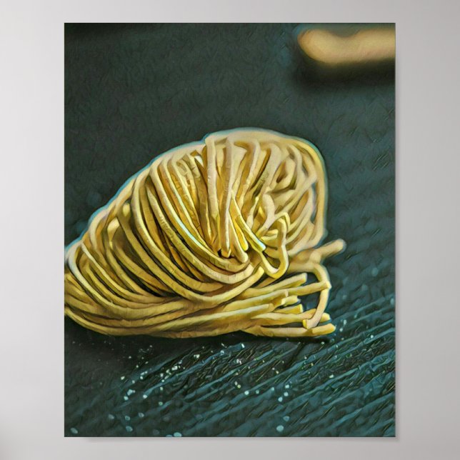 Póster Diseño de amante de los fideos (Frente)